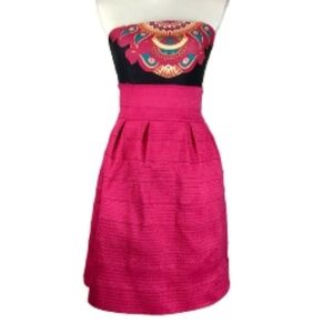 NEW YORK & CO STRETCH STRAPLESS COCKTAIL DRESS L